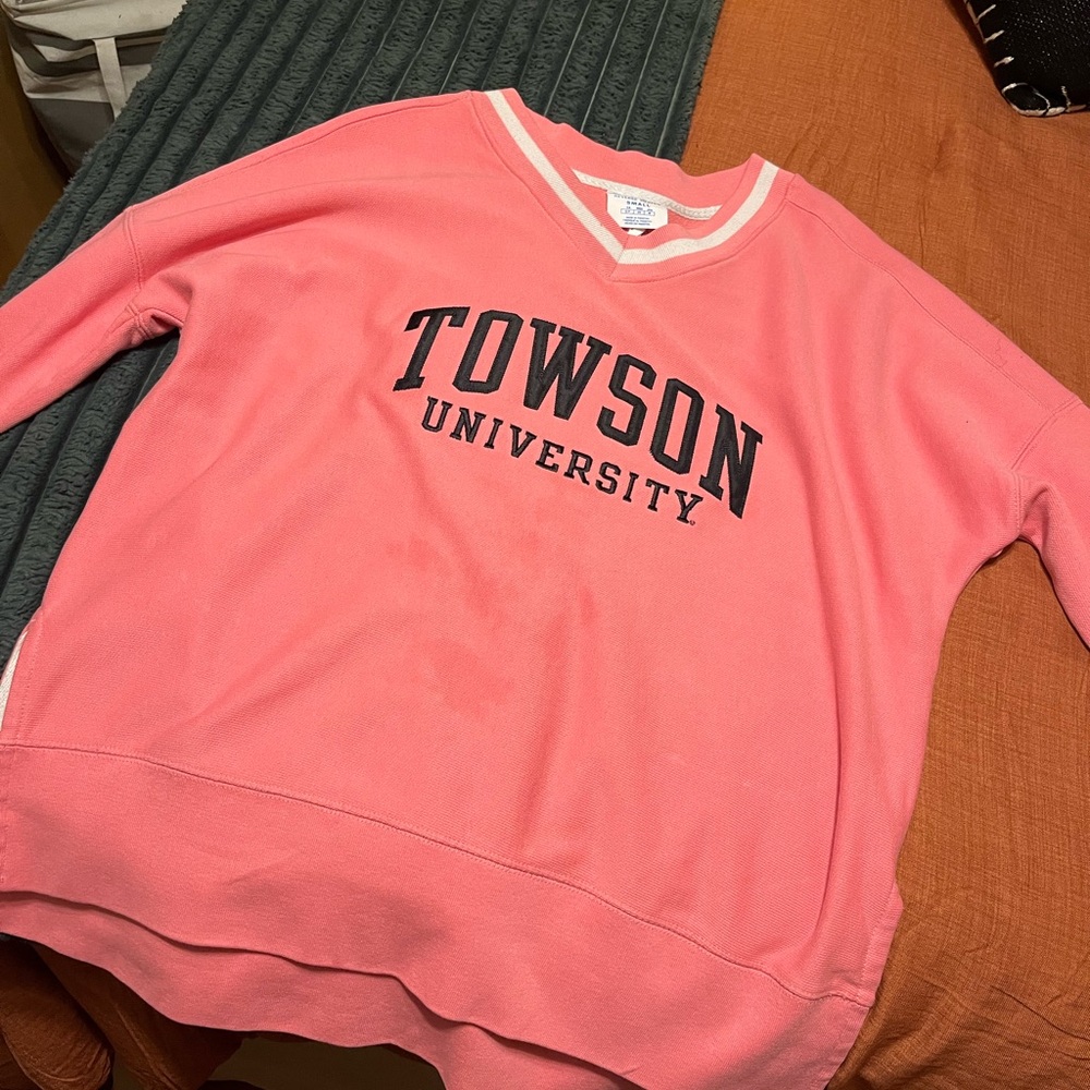 Champion Pink Towson University Sweatshirt